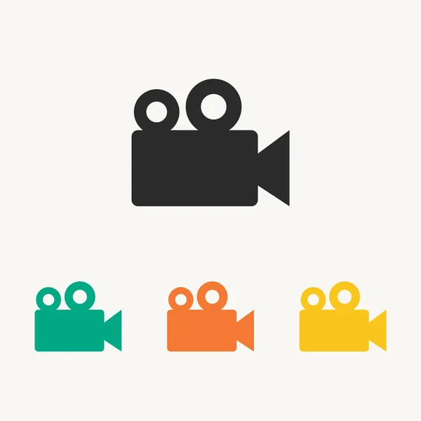 Video camera icons set — Stockvector