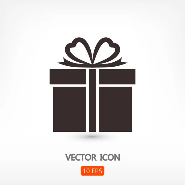 Geschenk pictogram illustratie — Stockvector