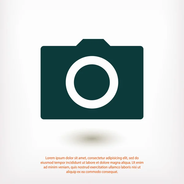 Camera pictogram teken — Stockvector