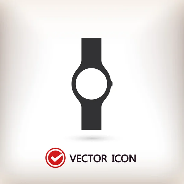 Illustrazione icona orologio da polso — Vettoriale Stock