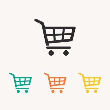Alışveriş arabası simgeleri ayarlandı