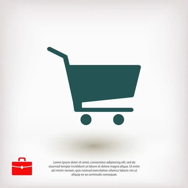 Icono del carrito de compras — Vector de stock