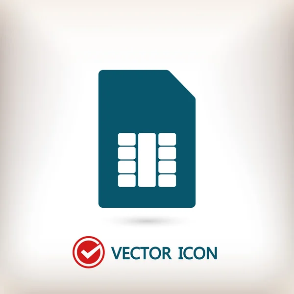 SIM-kaart pictogram — Stockvector