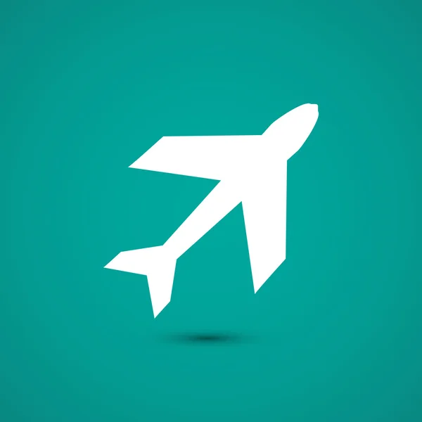 Ilustración de icono de avión — Vector de stock