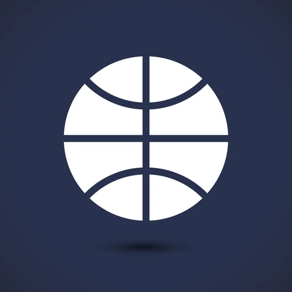 Illustration icône de basket-ball — Image vectorielle
