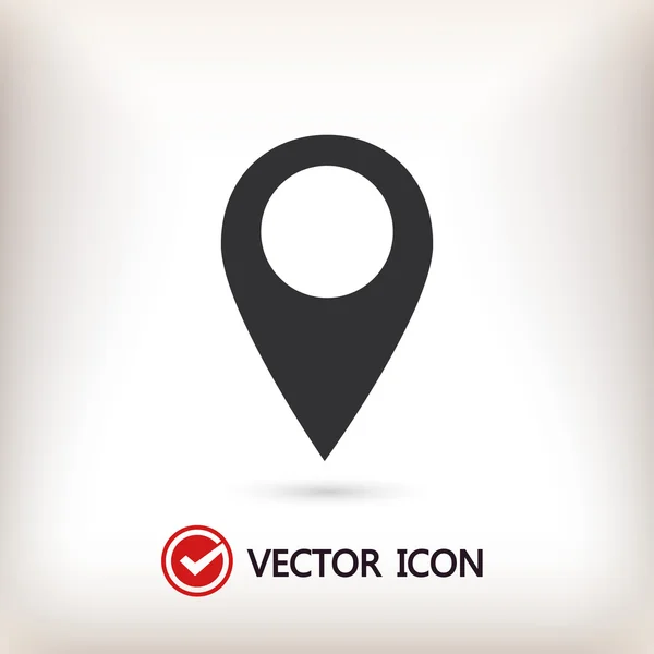 Map pointer flat icon — Stock Vector