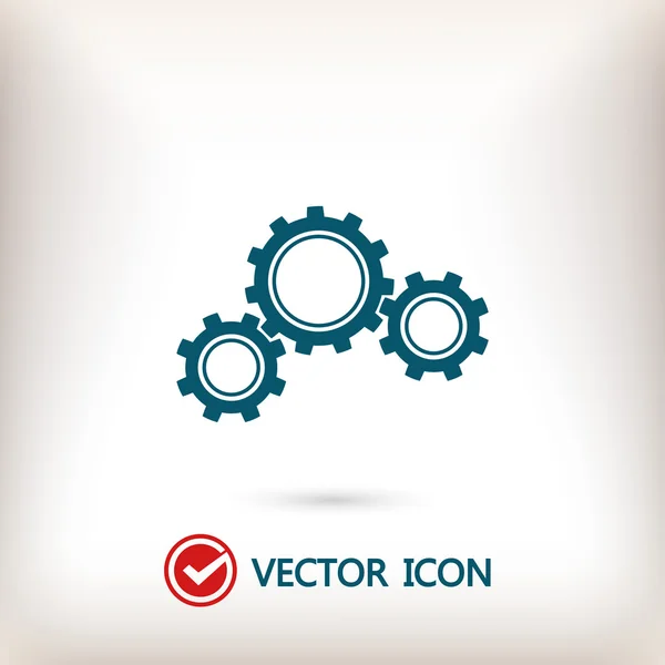 Gears pictogram illustratie — Stockvector