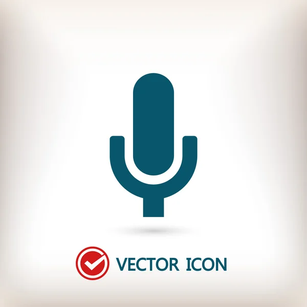 Illustration d'icône de microphone — Image vectorielle