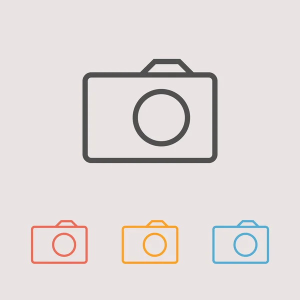 Camera pictogram illustratie — Stockvector