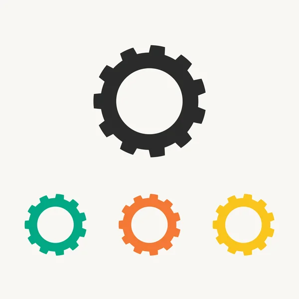 Gear icon illustration — Stock Vector