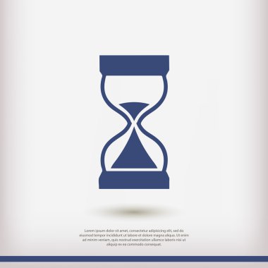 Kum saati simgesi illüstrasyon 