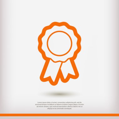 Kurdele simgeli rozet 