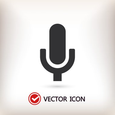 mikrofon simgesi illüstrasyon