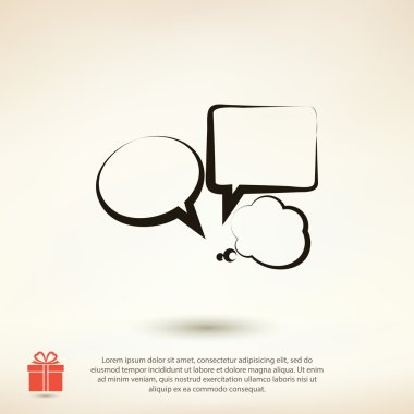 konuşma balonları simgesi 
