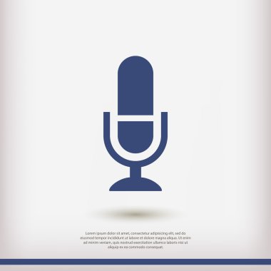 mikrofon simgesi illüstrasyon