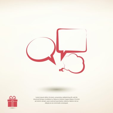 konuşma balonları simgesi 