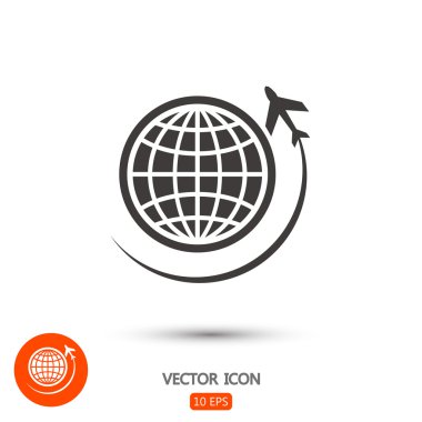 uçak simgesi olan Küre