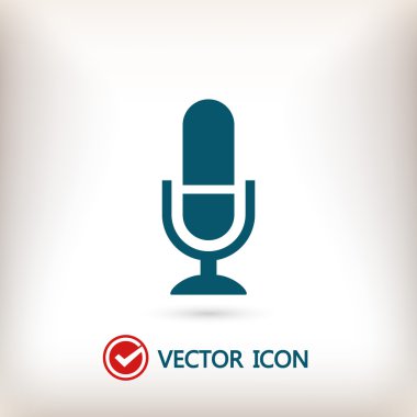 mikrofon simgesi illüstrasyon