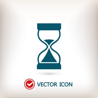 Kum saati simgesi illüstrasyon 