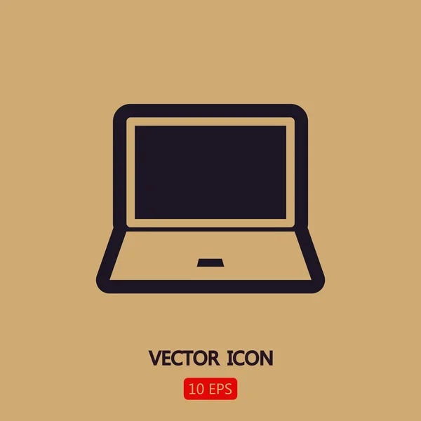 Ilustração do ícone do portátil — Vetor de Stock