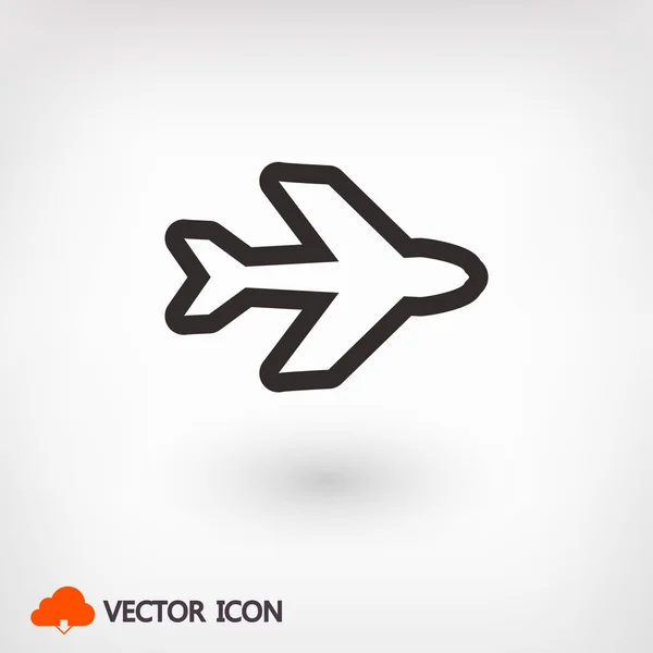 Flygplan ikon illustration — Stock vektor