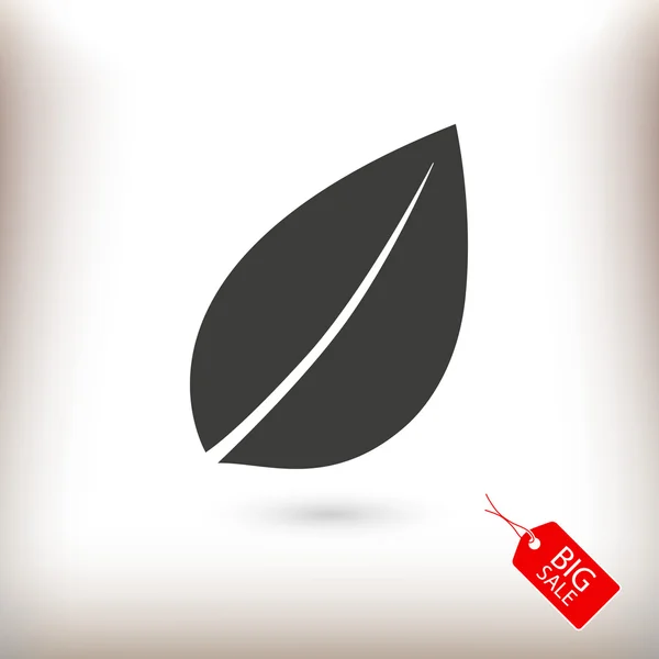 Leaf icon illustration — Stock Vector