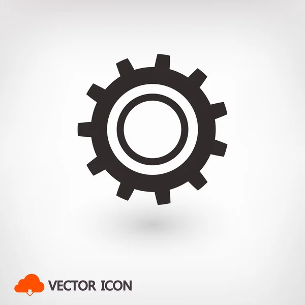 Versnelling pictogram illustratie — Stockvector