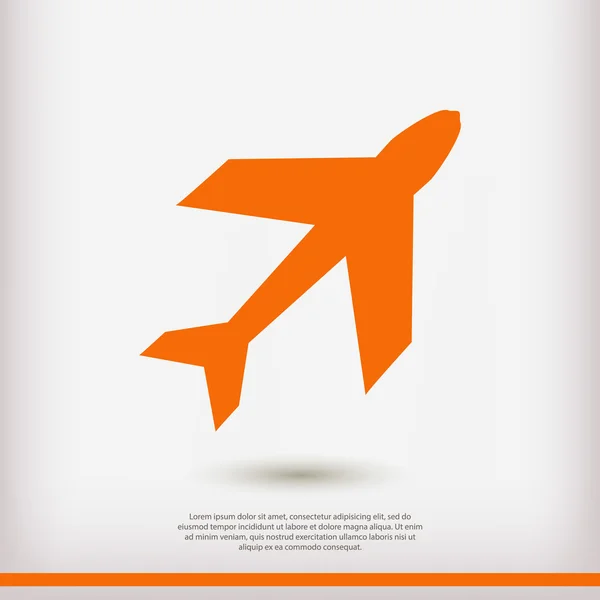 Airplane  icon illustration — Stock Vector