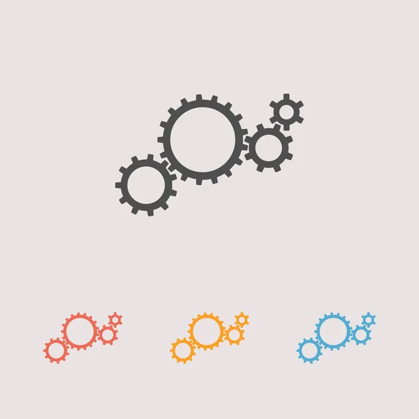 Gears icon illustration — Stock Vector