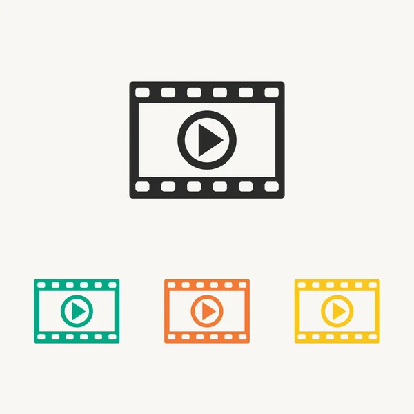 Video icon illustration — Stock Vector