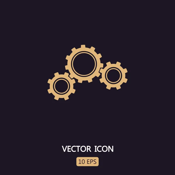 Gears icon illustration — Stock Vector