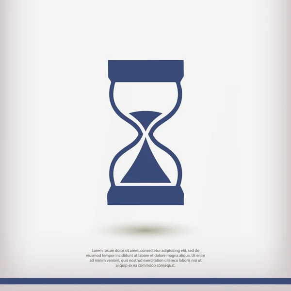 Ikona přesýpacích hodin ilustrace — Stockový vektor