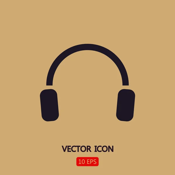 Ilustración icono auriculares — Vector de stock