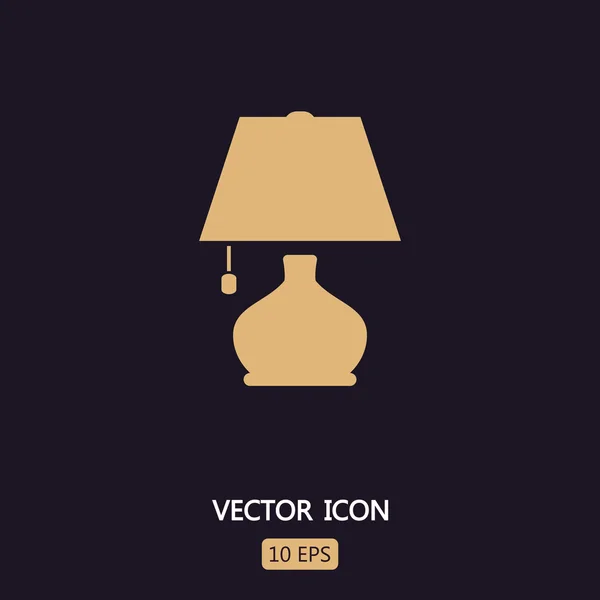 Icono de la lámpara ilustración — Vector de stock