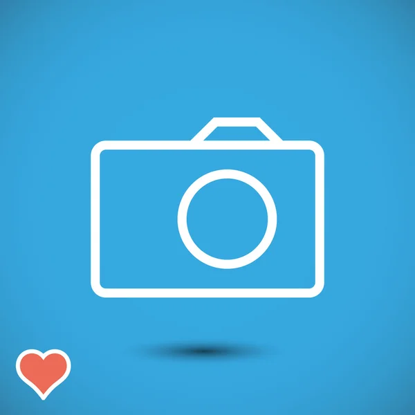 Camera pictogram illustratie — Stockvector