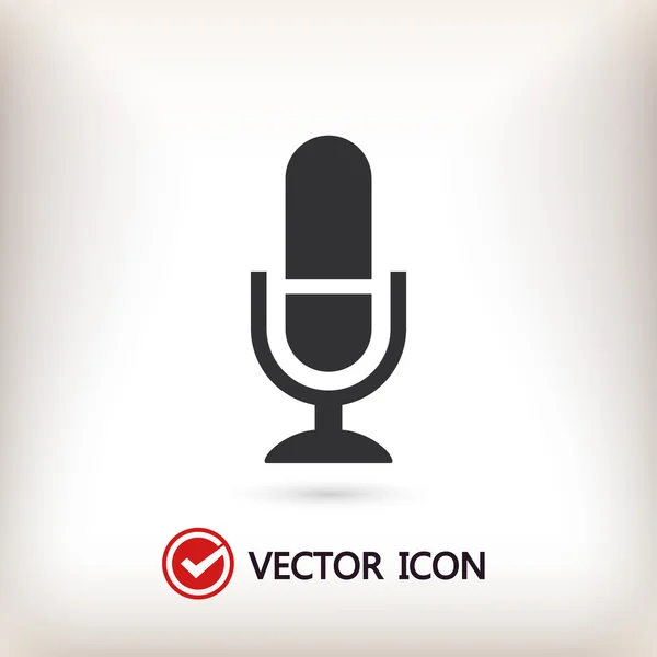 Icono de micrófono ilustración — Vector de stock