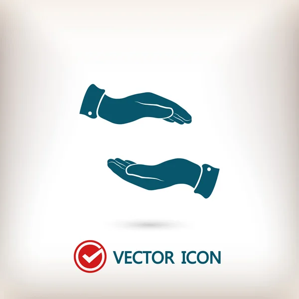 Obrázek ikony ruce — Stockový vektor