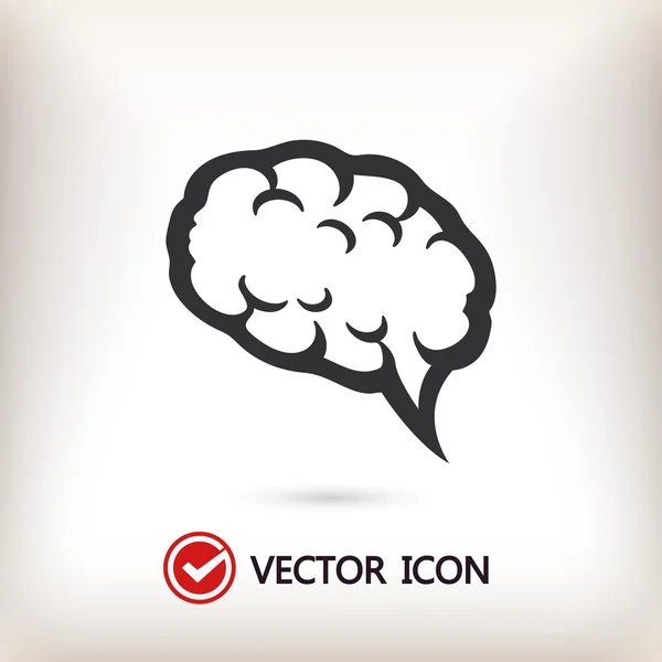Icono cerebral Ilustración — Archivo Imágenes Vectoriales
