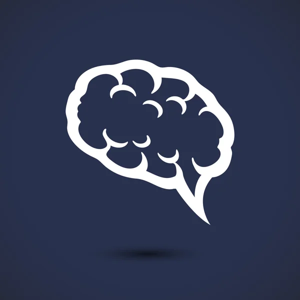 Hersenen pictogram illustratie — Stockvector