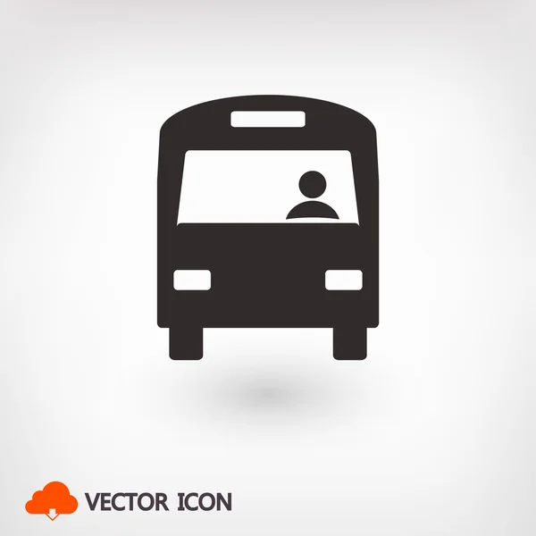 Autobus ikona ilustrace — Stockový vektor