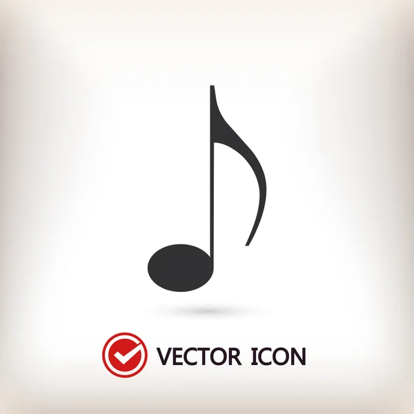 Icono de música ilustración — Vector de stock