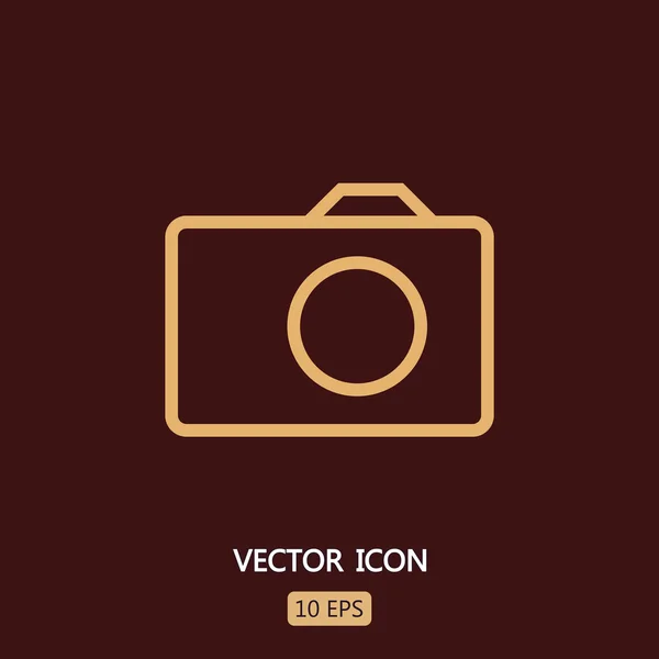 Ilustración icono de cámara — Archivo Imágenes Vectoriales