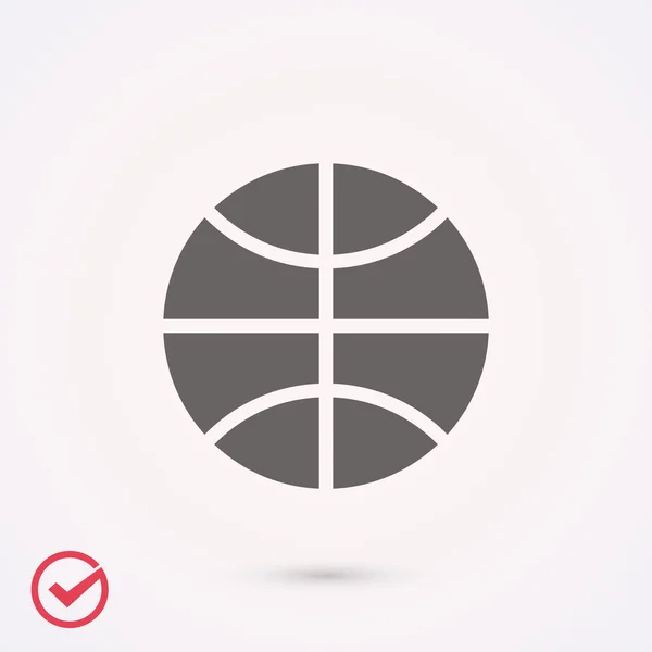 Basketbal pictogram illustratie — Stockvector