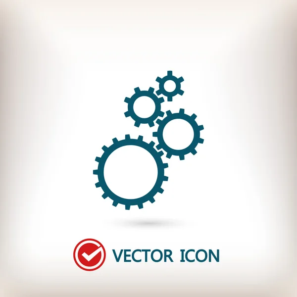 Gears pictogram illustratie — Stockvector