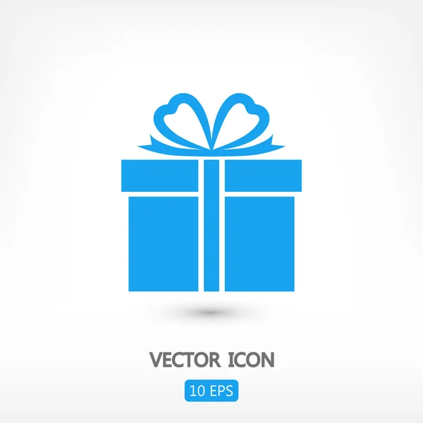 Geschenk pictogram illustratie — Stockvector