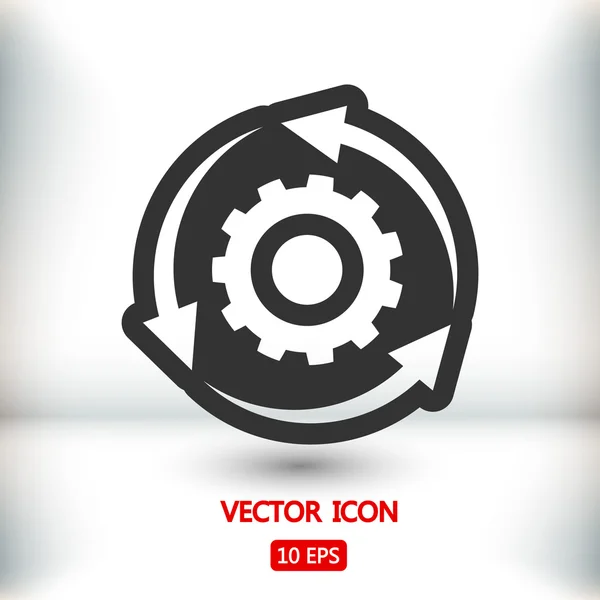 Setting parameters, circular arrows  icon — Stock Vector