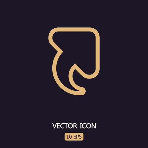 Arriba icono de flecha ilustración — Vector de stock