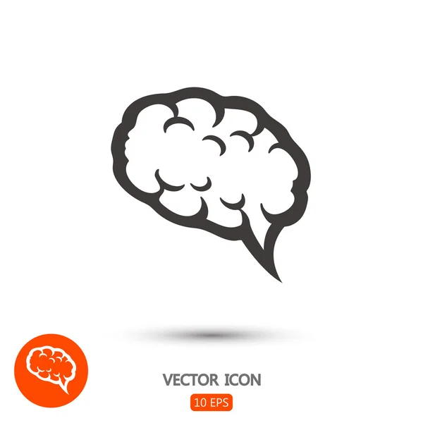 Icono cerebral Ilustración — Archivo Imágenes Vectoriales