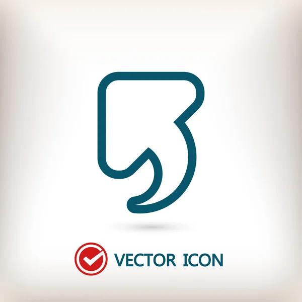 Ångra ikon illustration — Stock vektor