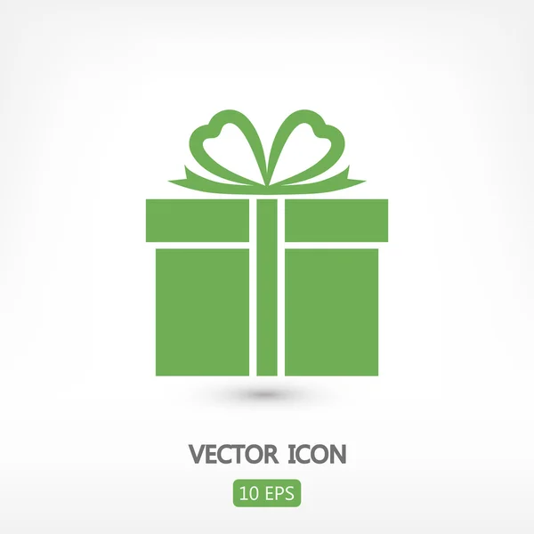 Geschenk pictogram illustratie — Stockvector